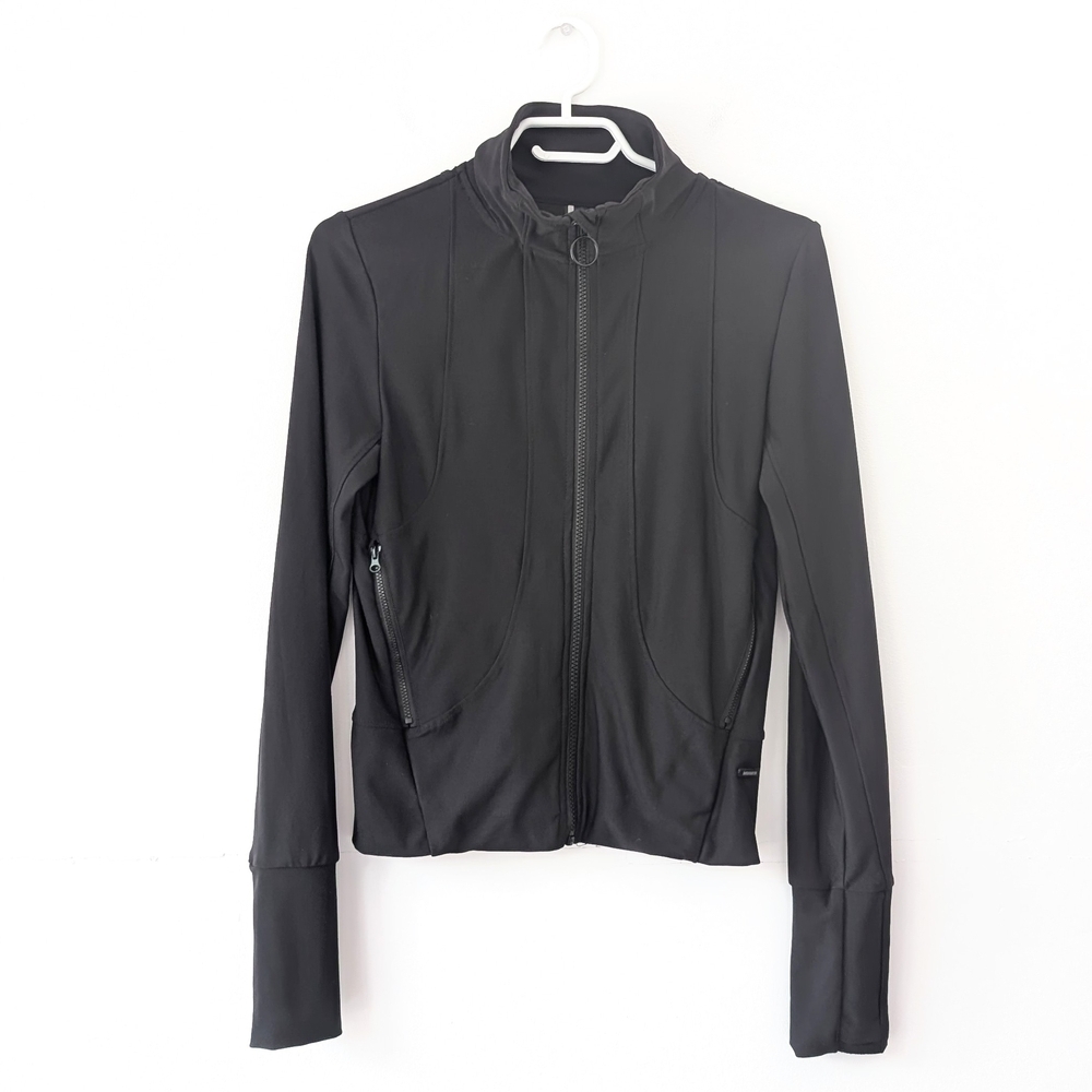 Mondetta Women's Black Lightweight Full Zip Jacket ~ Size Medium